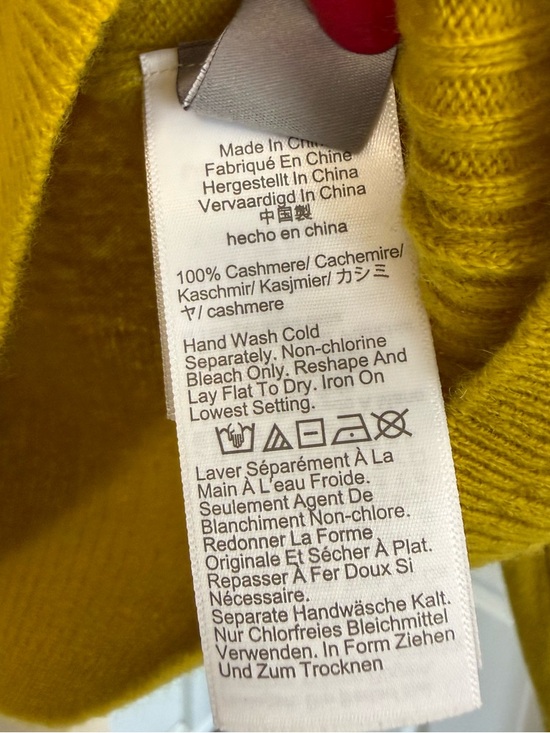 J Crew Cashmere Slim Fit Crewneck Sweater M Green Cropped Fit - Picture 4 of 5